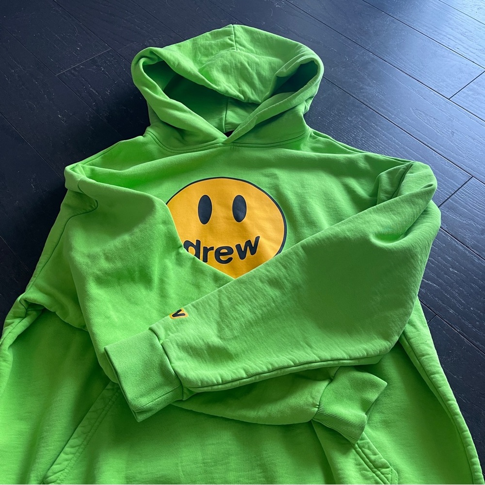 drew house mascot hoodie in lime size medium - Picture 2 of 6